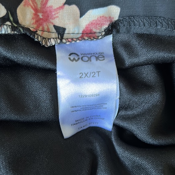 Floral High Low Wrap Skirt 2X - Picture 5 of 5